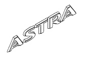 Napis "ASTRA" na tył ASTRA H